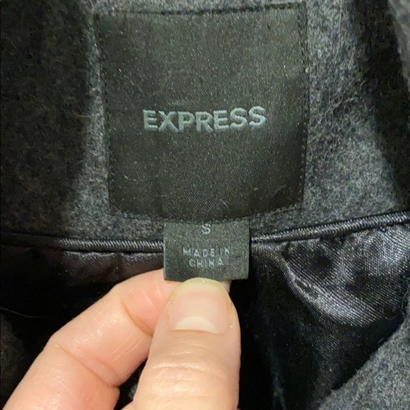 Express Wool Double Breasted Coat EUC - Picture 5 of 14